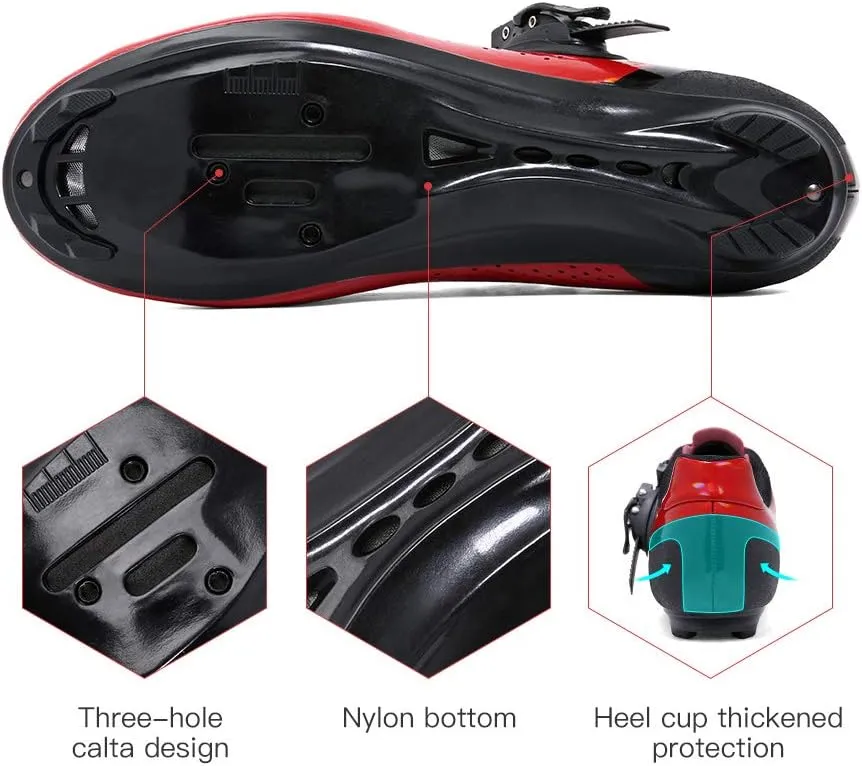 Santic Unisex Cycling Shoes Bike Shoes Indoor Cycling Shoe Suitable for Look Delta & Peleton