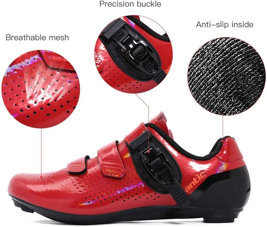 Santic Unisex Cycling Shoes Bike Shoes Indoor Cycling Shoe Suitable for Look Delta & Peleton