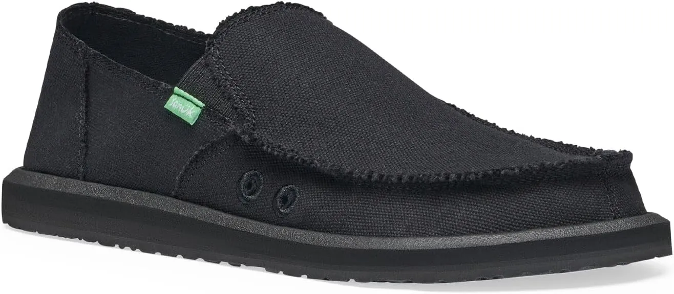 Sanuk Mens Sidewalk Surfer | Mens Shoes | Slip On Shoes for Men | Men's Slip-on Loafers | Memory Foam Footbed