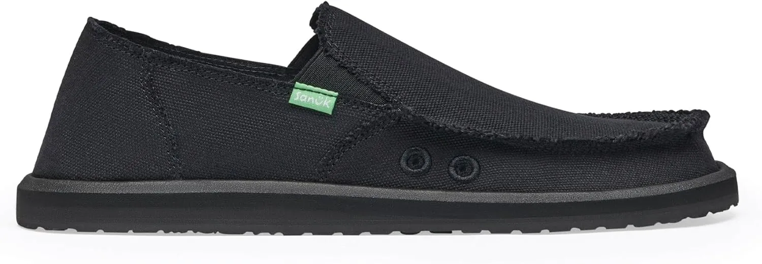 Sanuk Mens Sidewalk Surfer | Mens Shoes | Slip On Shoes for Men | Men's Slip-on Loafers | Memory Foam Footbed