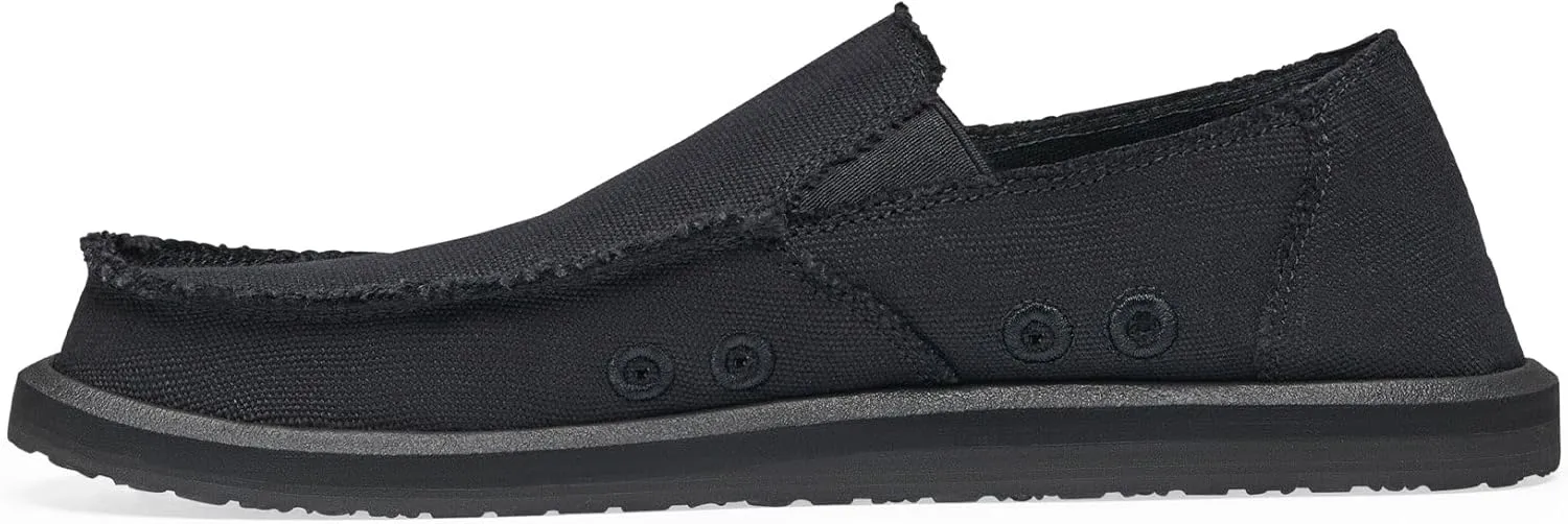 Sanuk Mens Sidewalk Surfer | Mens Shoes | Slip On Shoes for Men | Men's Slip-on Loafers | Memory Foam Footbed