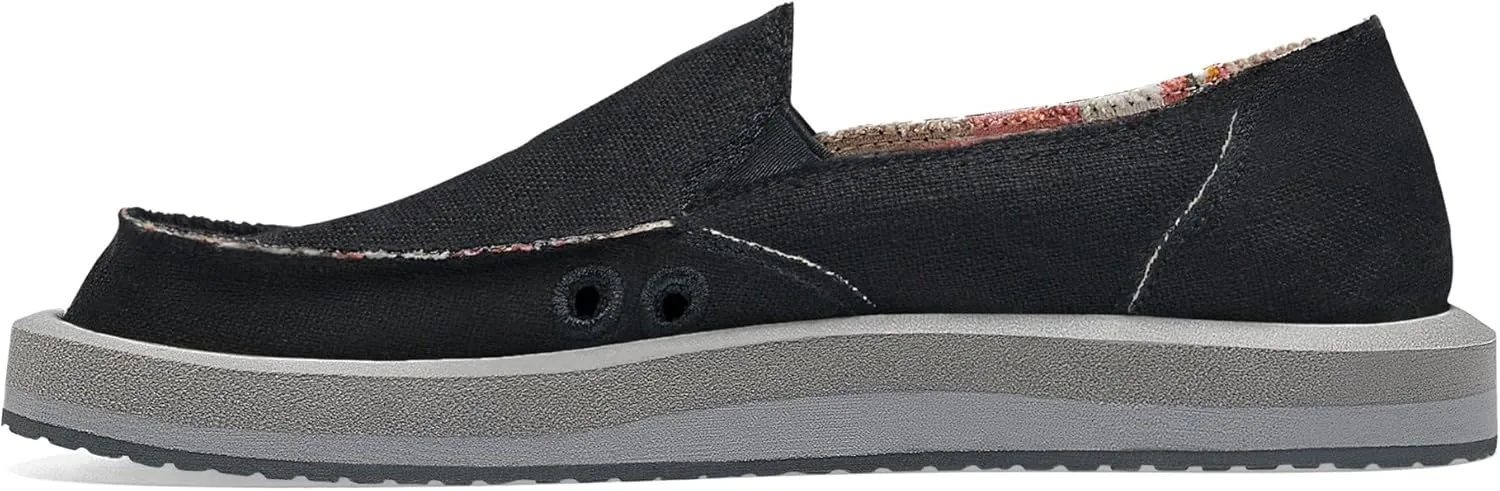 Sanuk Womens Donna Soft Top Hemp Loafers | Womens Shoes | Slip On Shoes for Women | Women's Slip-on Loafers | Memory Foam Footbed