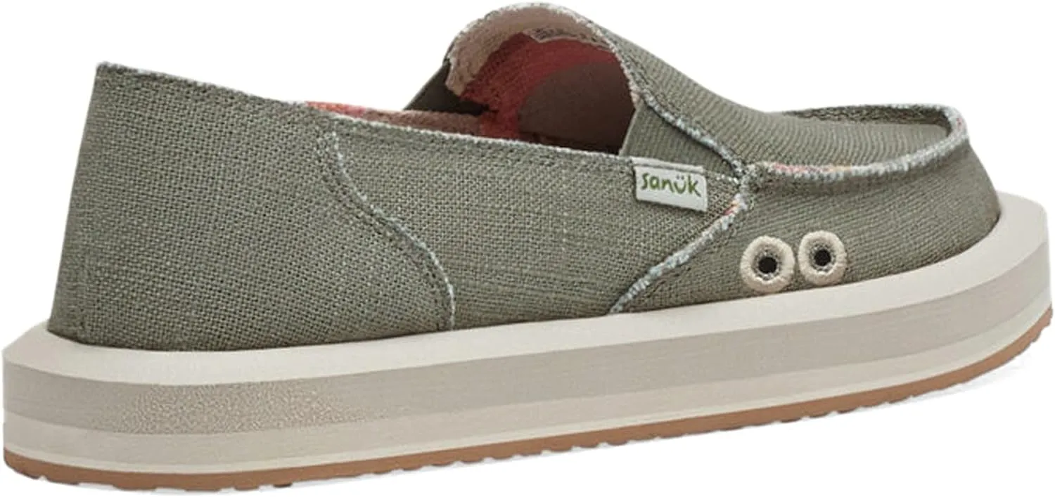 Sanuk Womens Donna Soft Top Hemp Loafers | Womens Shoes | Slip On Shoes for Women | Women's Slip-on Loafers | Memory Foam Footbed