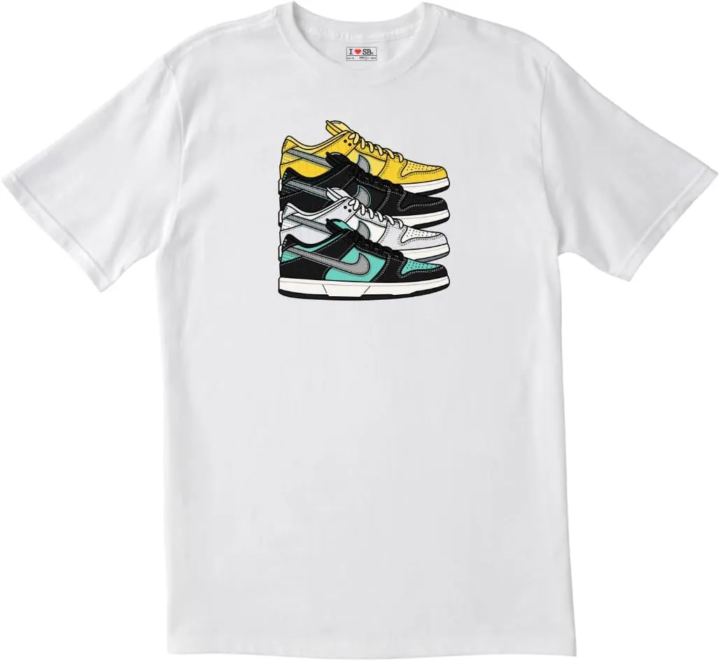 SB Dunk Men's Graphic T-Shirt – 100% Cotton Graphic Tees Men, Comfortable Streetwear Tee – Short Sleeve Crewneck T-Shirt