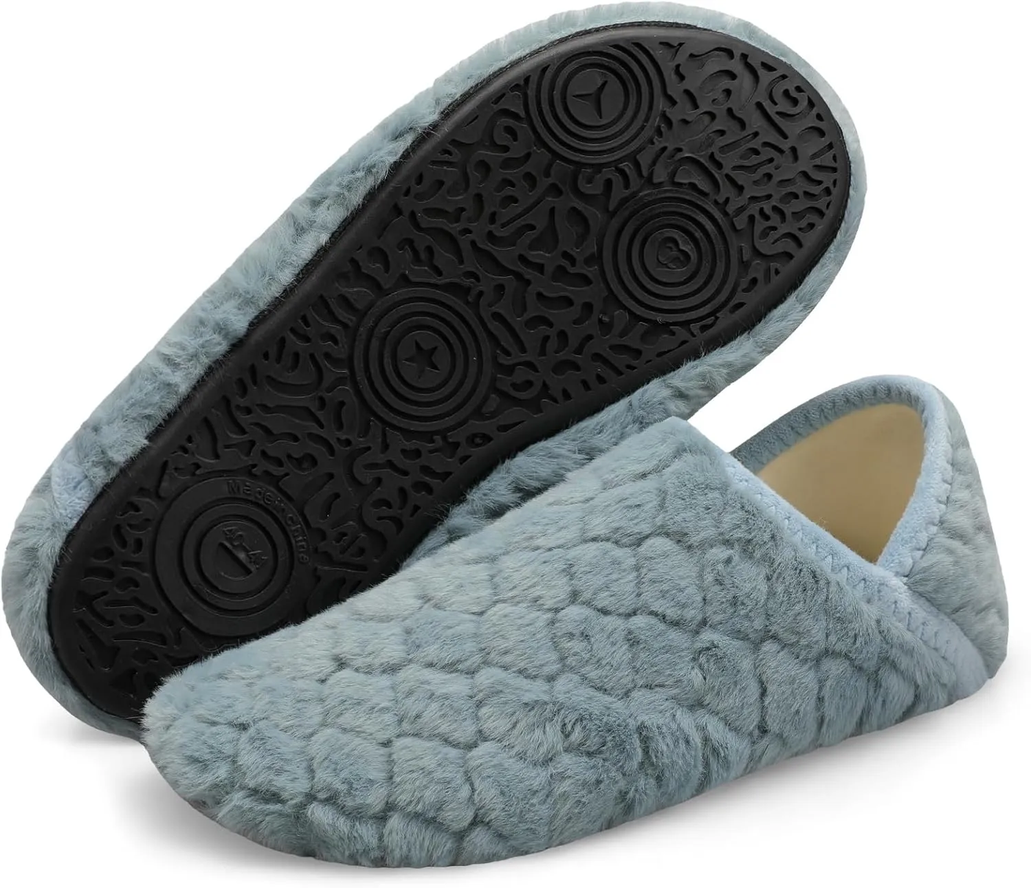 Scurtain Unisex Adults Rubber Sole Slippers