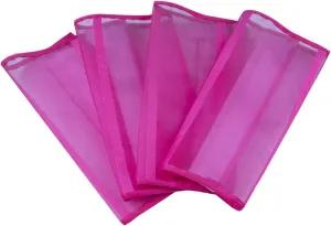 Set of 4 Loose-Fitting Horse Fly Leggins Breathable Tear-Resistant Mesh Leg Guards Stay-on Horse Leg Wraps for Horse Pink 4pcs
