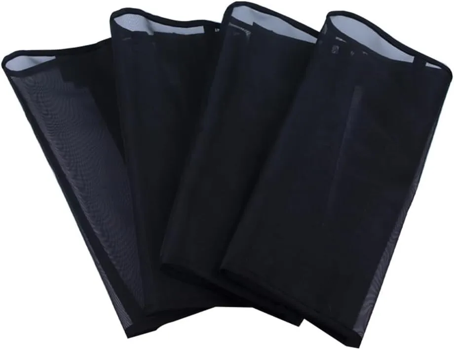 Set of 4 Loose-Fitting Horse Fly Leggins Breathable Tear-Resistant Mesh Leg Guards Stay-on Horse Leg Wraps for Horse Pink 4pcs