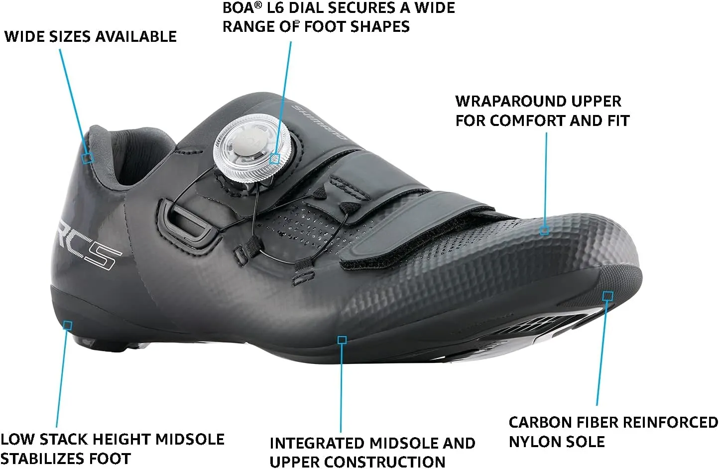 SHIMANO SH-RC502W Lightweight Women’s Road Cycling Shoe Packed with Pro Features