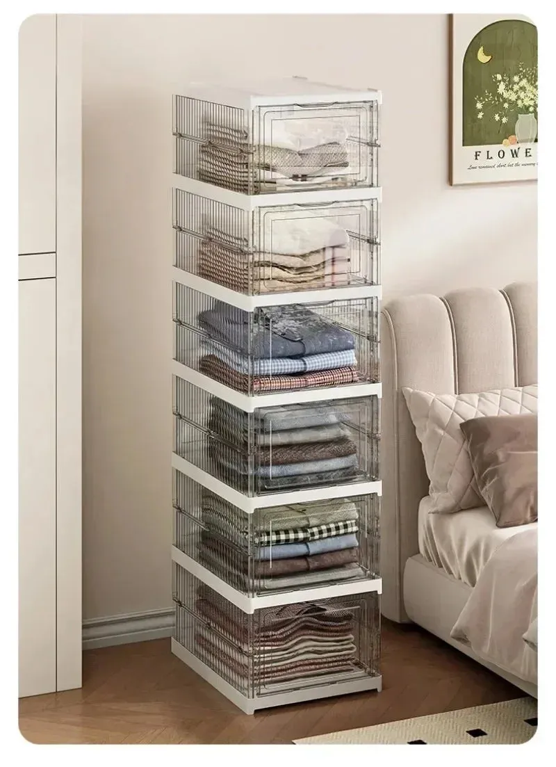 Shoe Foldable Organizers Cabinet Layers for Thickened Simple All-in-one Box Transparent Sneaker Home Stackable Shoe Shoe 1/3 Rack PP Shoes Combo offer