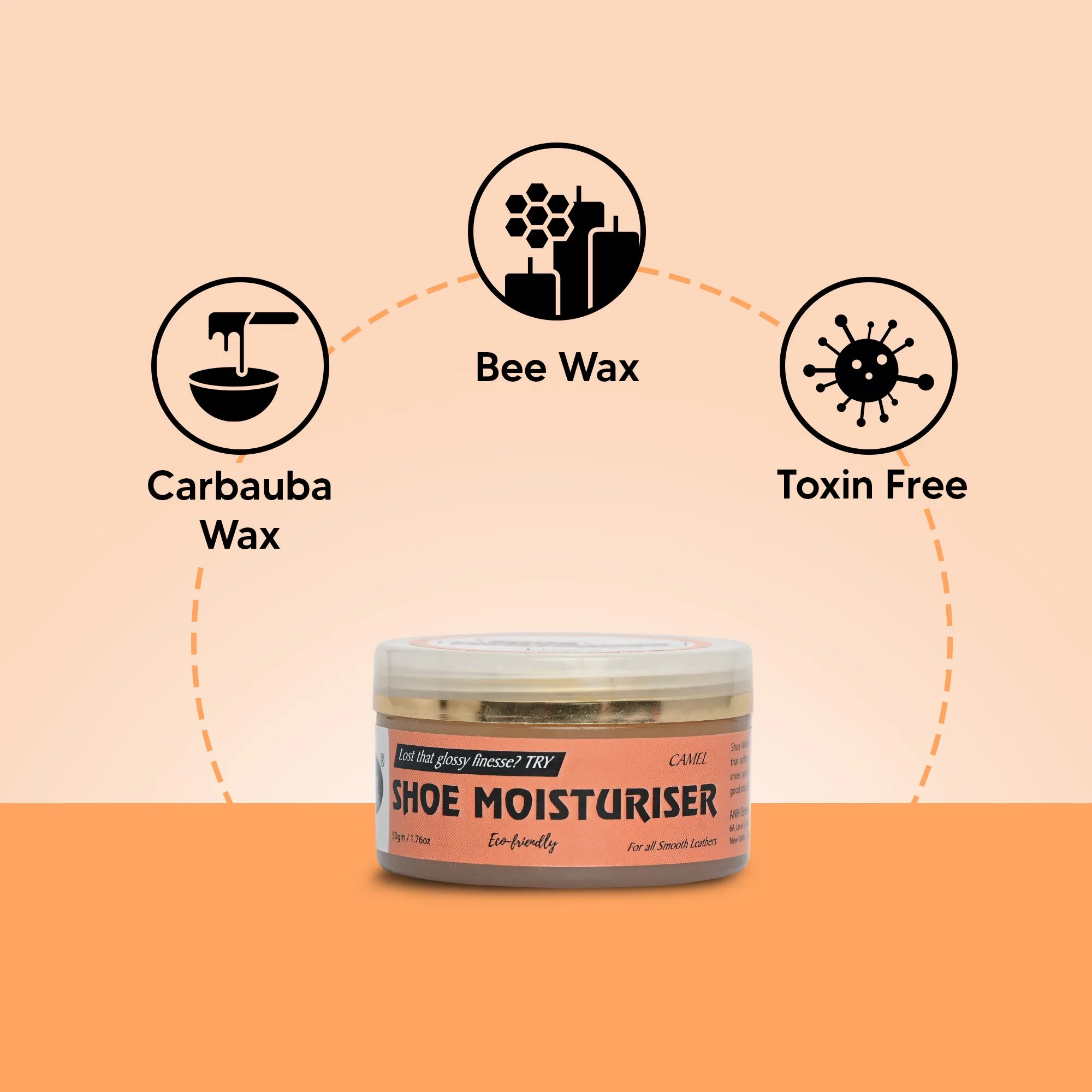 Shoe Mistri Shoe Moisturiser (Camel) - Suitable for Soft Leathers