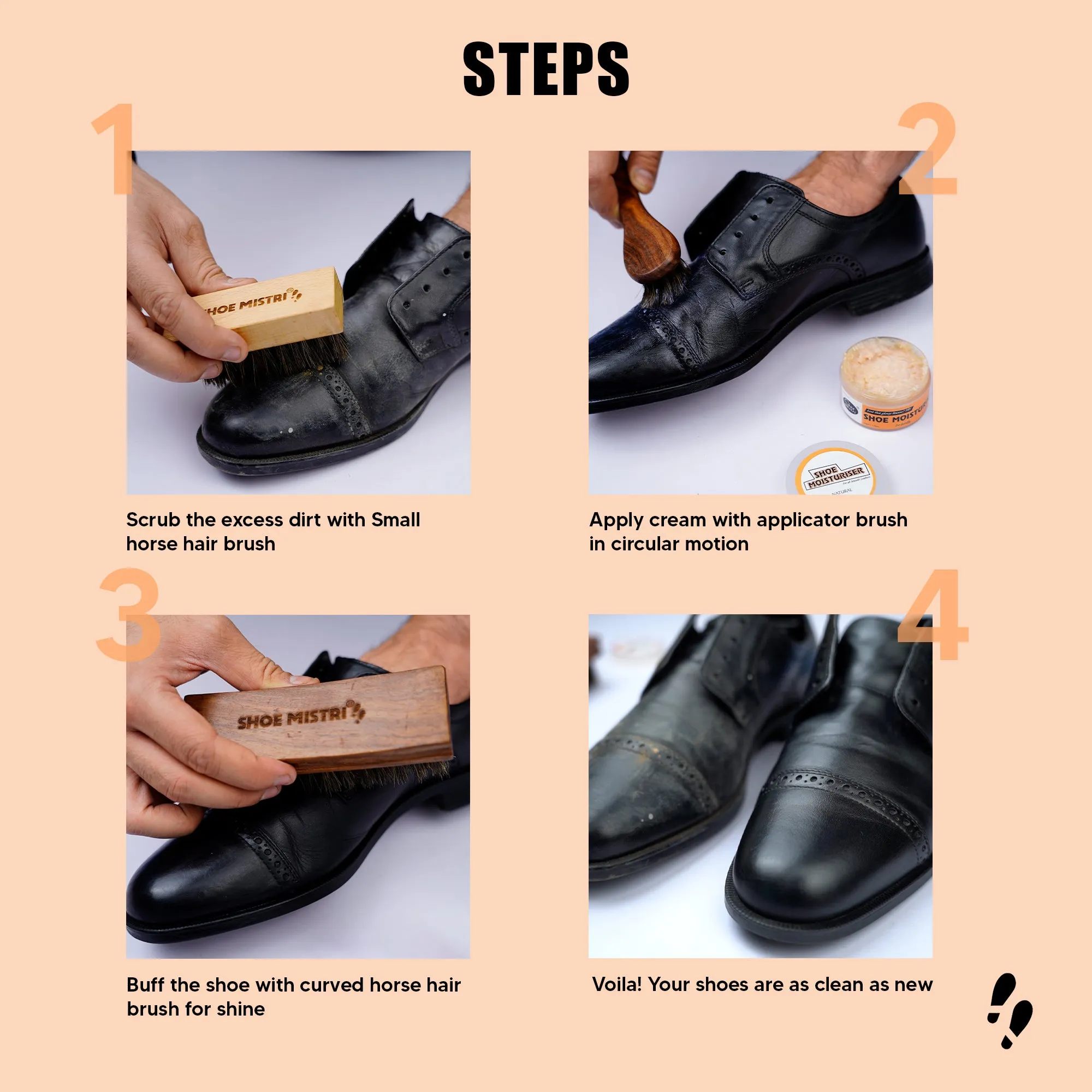 Shoe Mistri Shoe Moisturiser (Camel) - Suitable for Soft Leathers