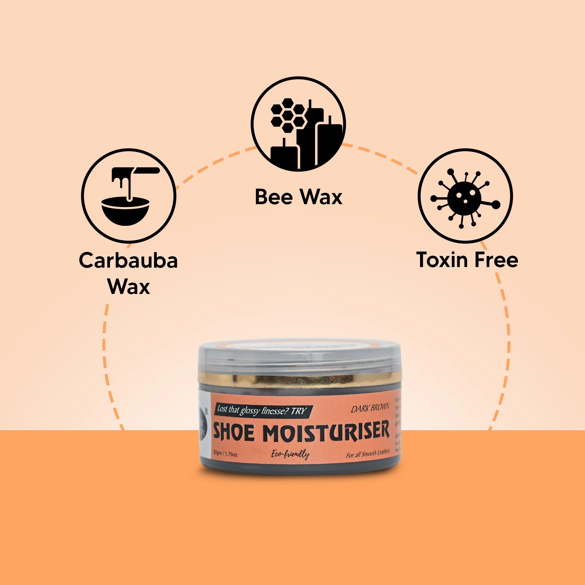 Shoe Mistri Shoe Moisturiser (Dark Brown)- Suitable for Soft Leathers
