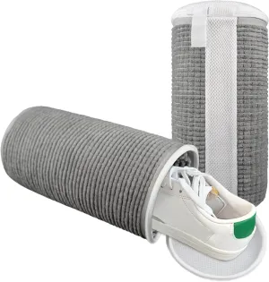 Shoe Washing Machine Bag – 360° Deep Clean Sneaker Laundry Bag with Cleaning Fibers and Zipper, Reusable Shoe Bag for Washing Machine, 2 Pack