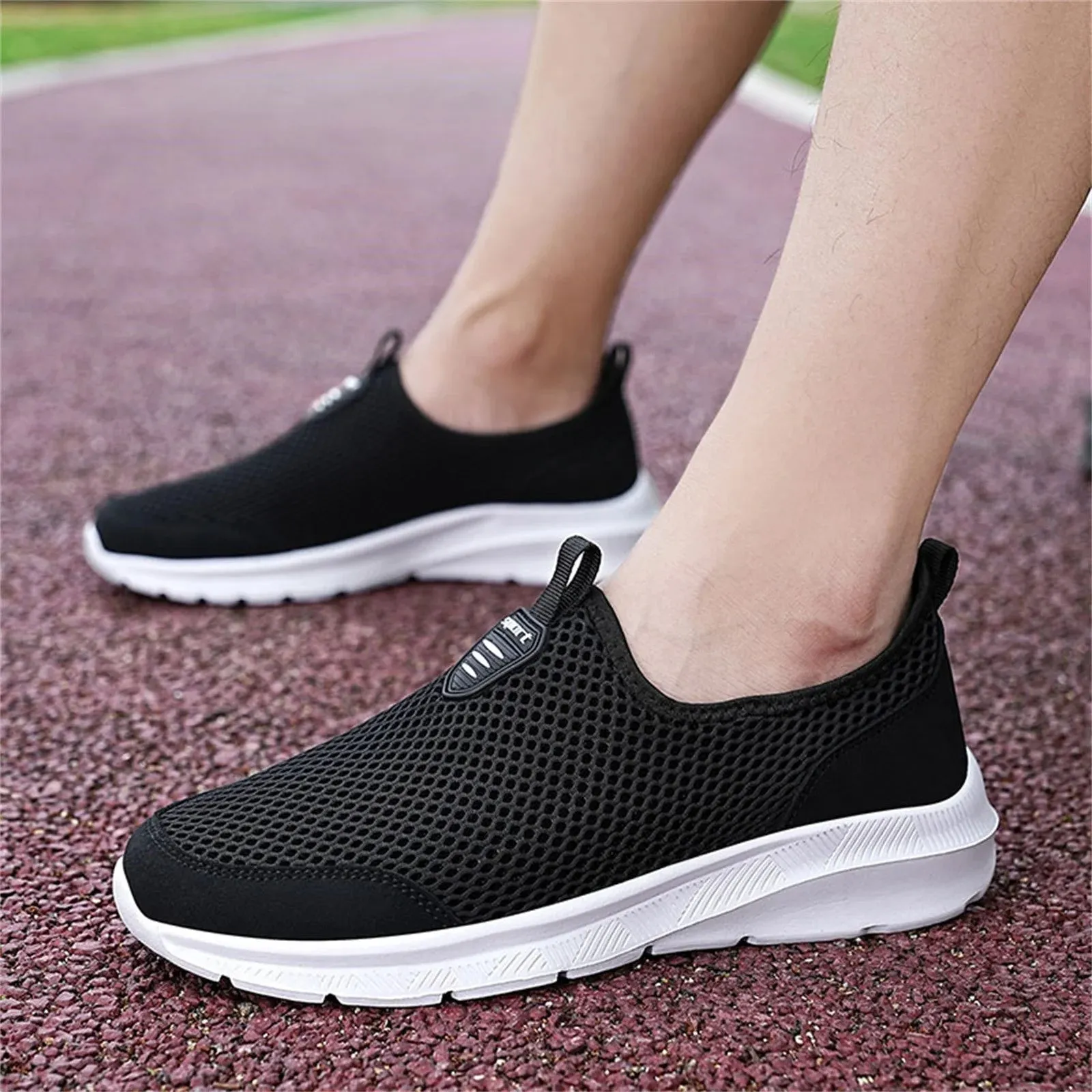 Shoes Men Sport Walking Shoes Comfortable Mens Shoes White 39