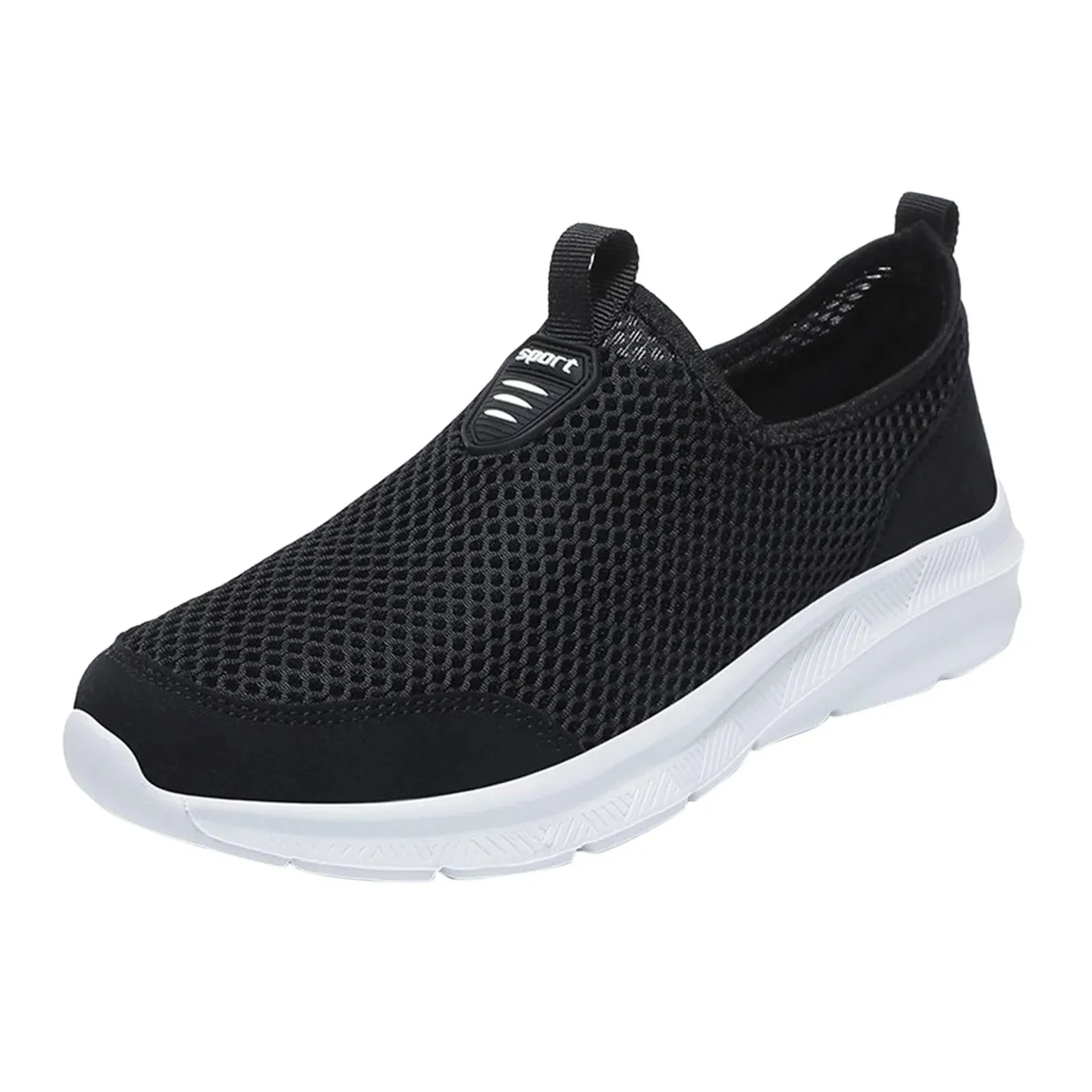 Shoes Men Sport Walking Shoes Comfortable Mens Shoes White 39