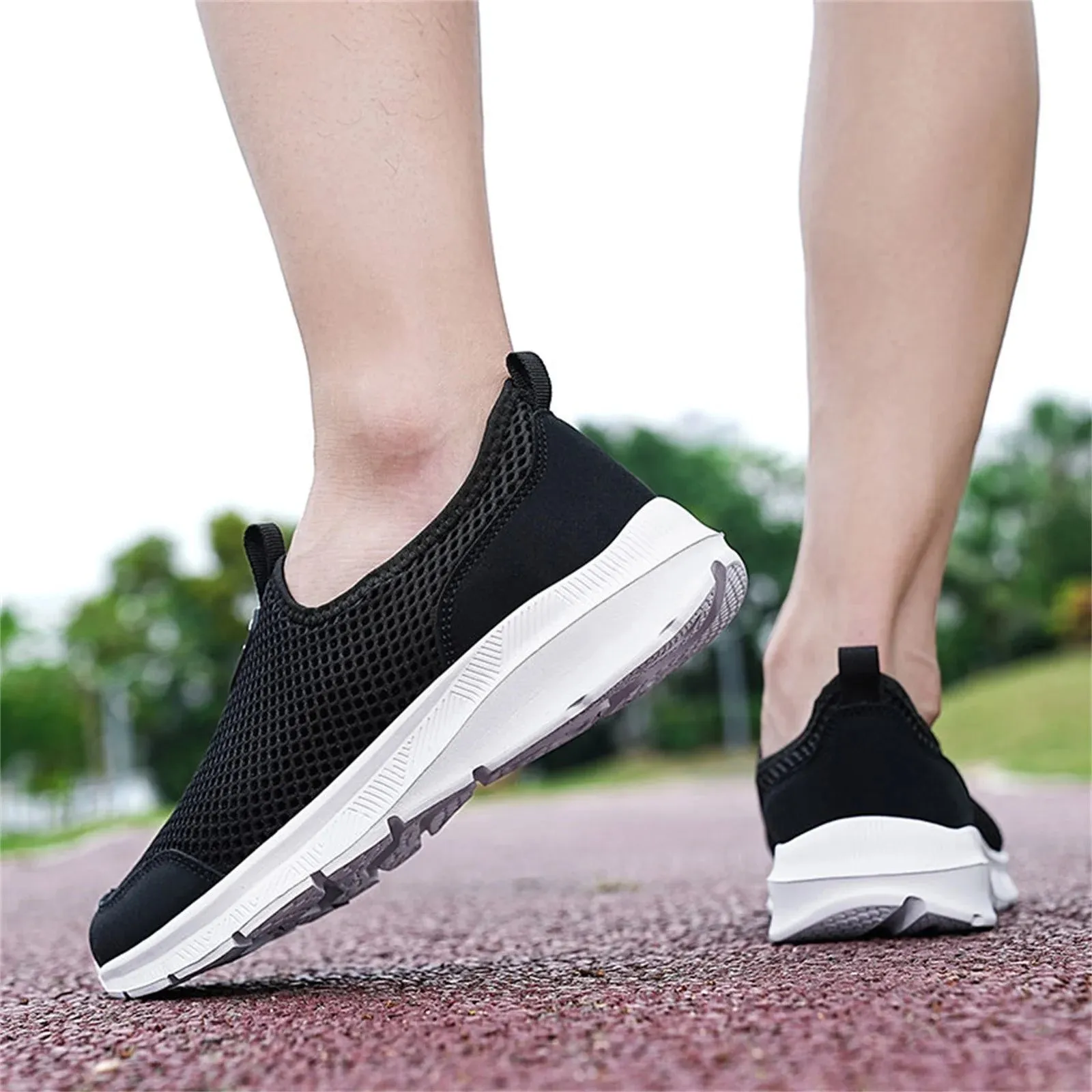 Shoes Men Sport Walking Shoes Comfortable Mens Shoes White 39