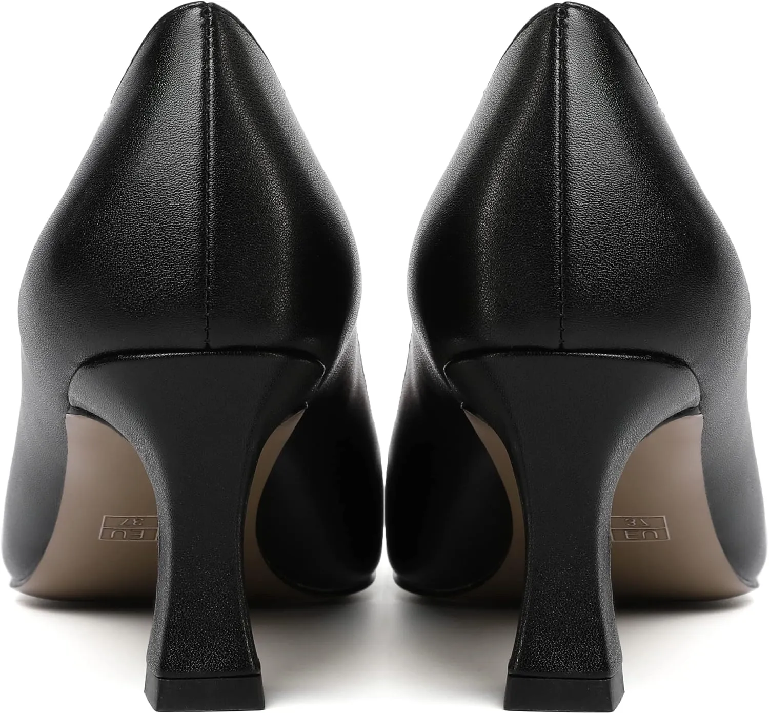 SHOWFOREST Womens Pointed Toe Slip On Evening Suede Dress Spool Mid Heel Pumps Shoes 2.5 Inch
