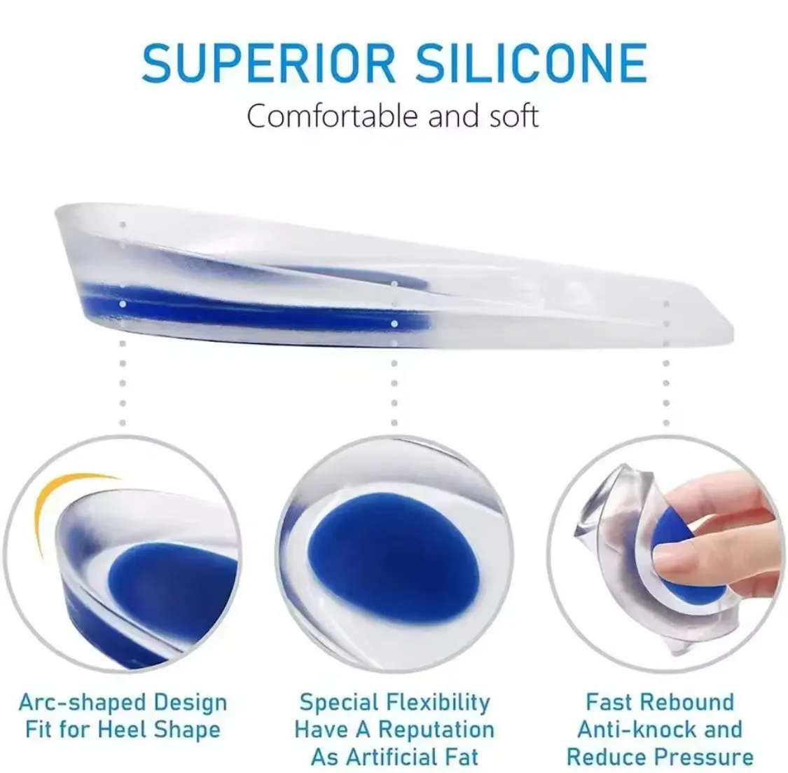 Silicone Gel Soft Insole Cushion