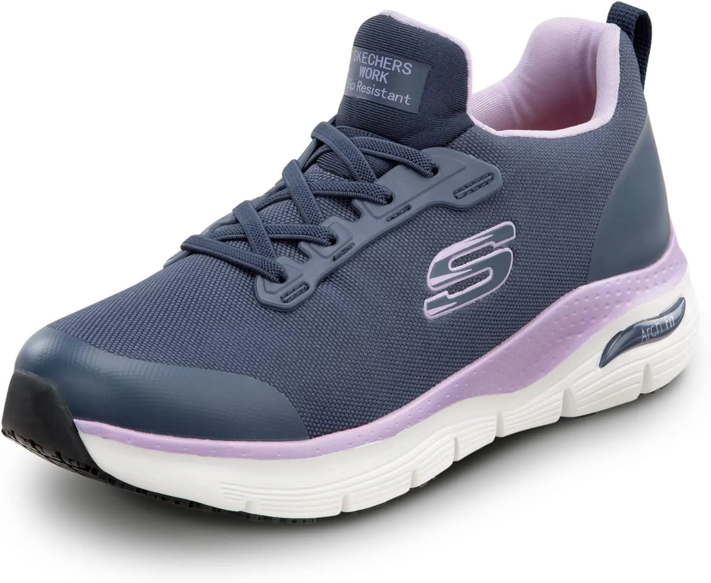 Skechers Arch Fit Work Serena, Women's, Soft Toe, Slip Resistant, Low Athletic Slip On Work Shoe