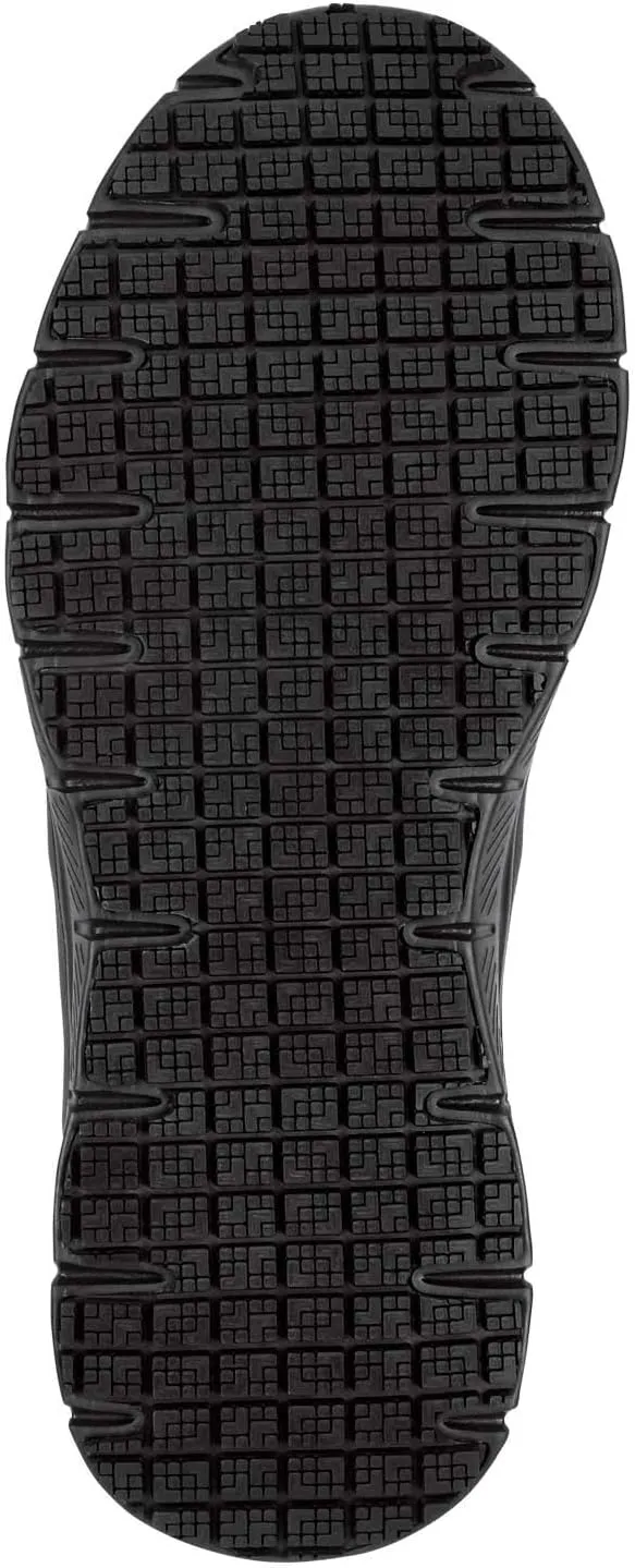 Skechers Work Ella - Women's Black, Soft Toe, MaxTrax Slip Resistant, Slip-on Athletic