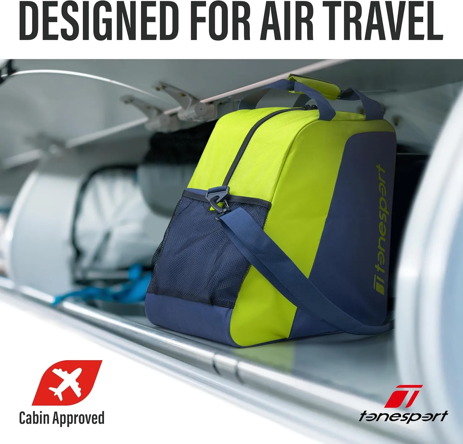 Ski Bag and Boot Bag Combo - Ski Bags for Air Travel - Unpadded Snow Ski Bags - For Skis Up to 180cm