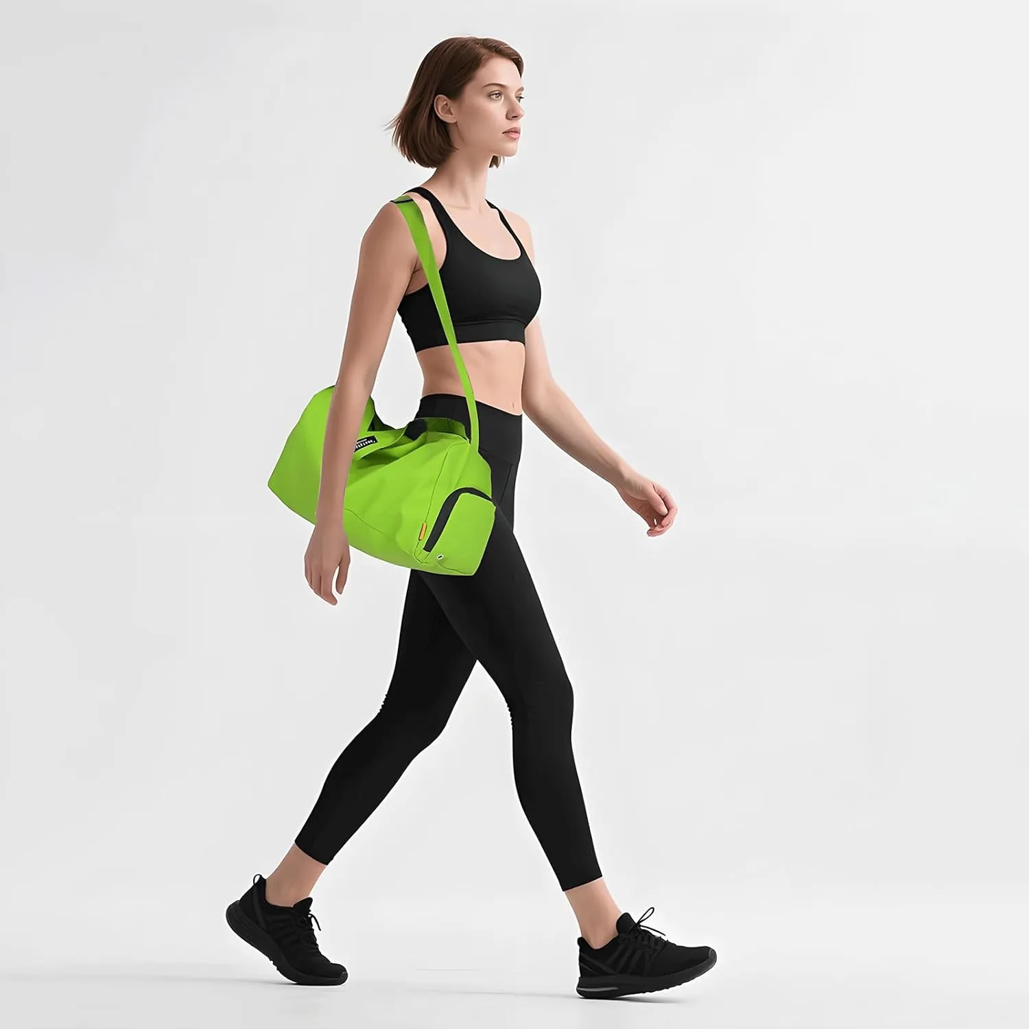 Small Gym Bag for Women Sports Duffel Bag with Shoes Compartment, Waterproof Travel Duffel Bag Carry on Bag Overnight Bag Weekender Bags for Workout Swimming Yoga Dance