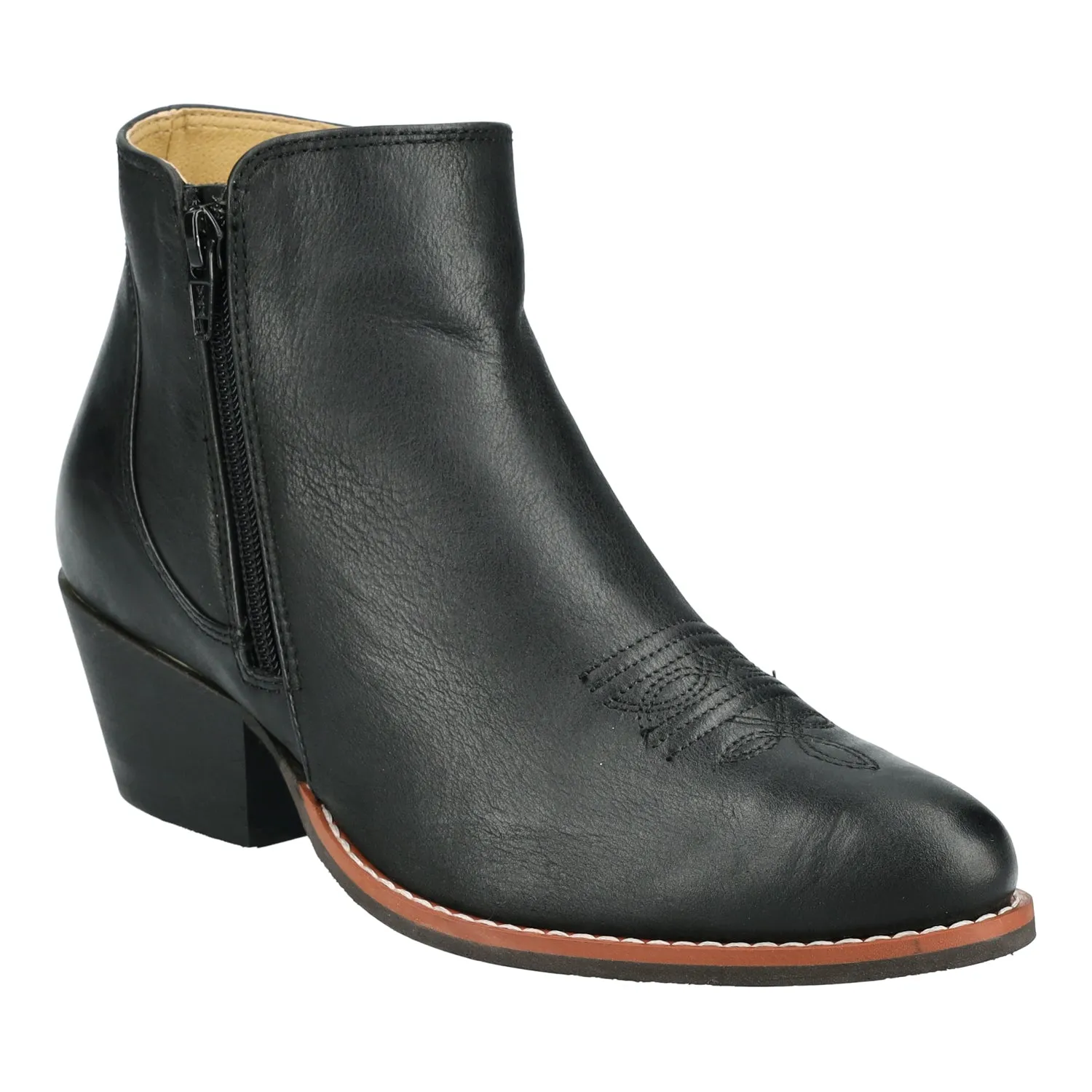 Smoky Mountain Boots Womens Emily Black Leather Ankle Boots