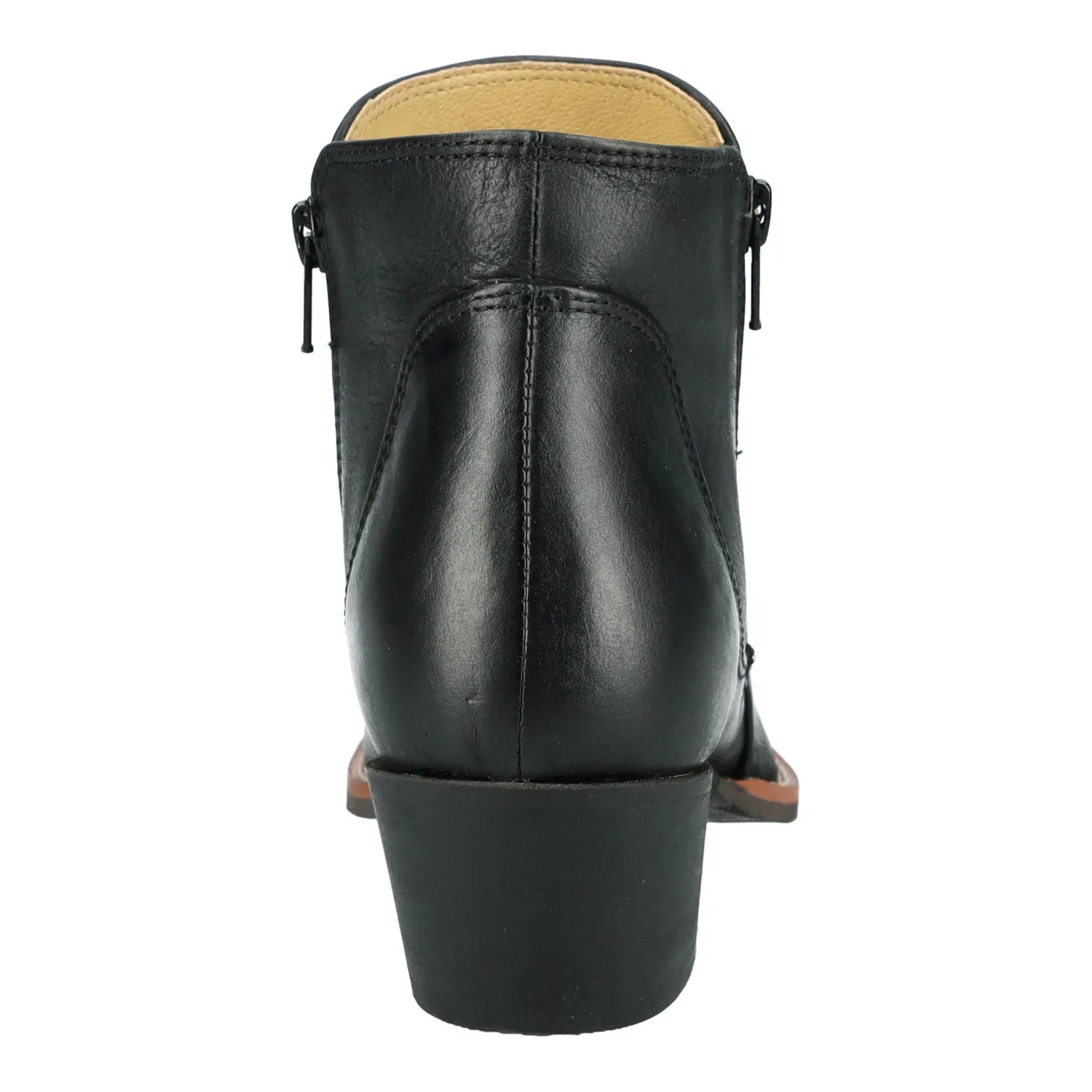 Smoky Mountain Boots Womens Emily Black Leather Ankle Boots