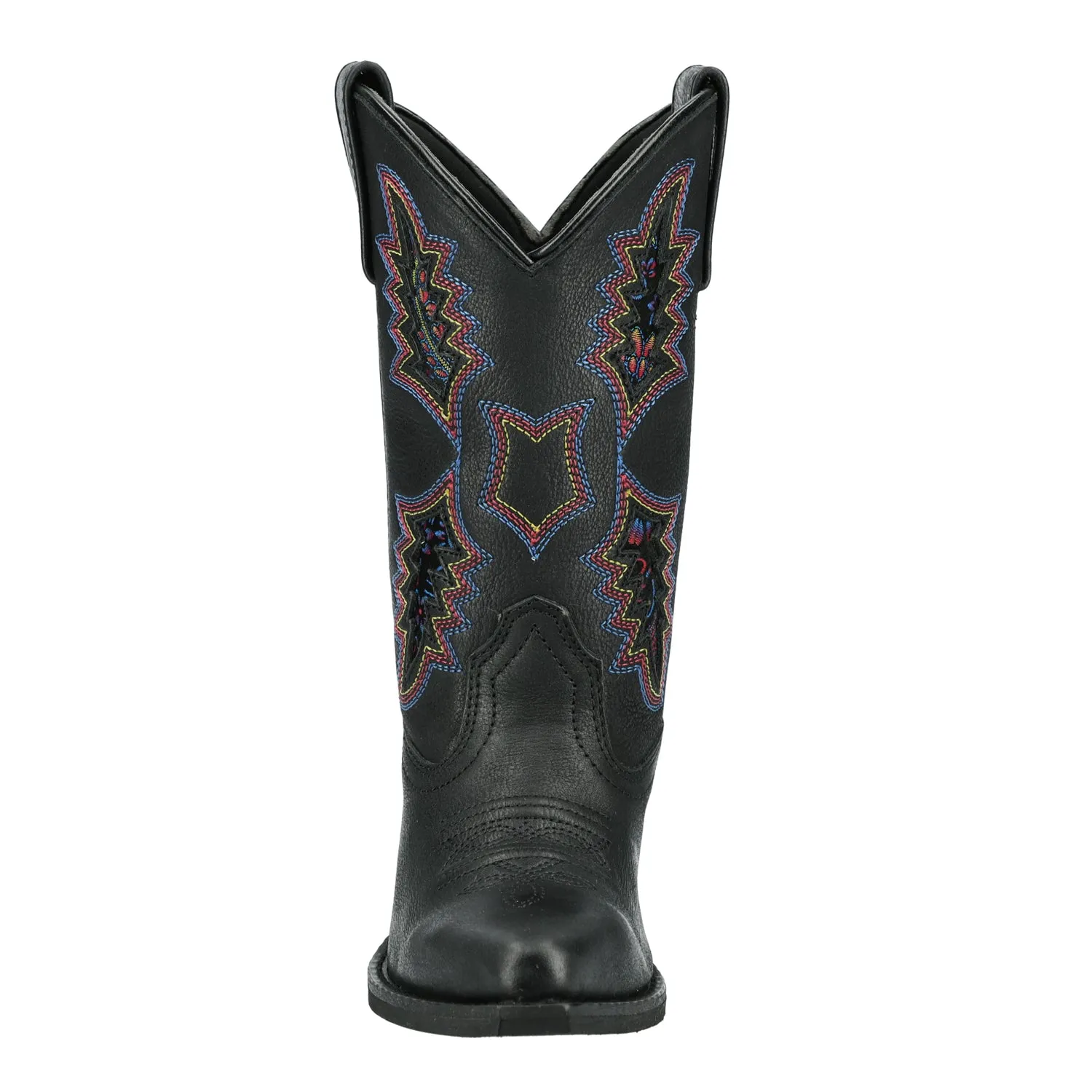 Smoky Mountain Boots Youth Girls Sierra Black Leather Cowboy Boots
