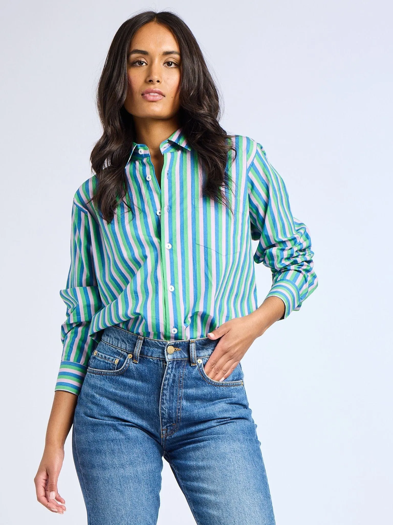 Sofia Top in Printemps Stripe