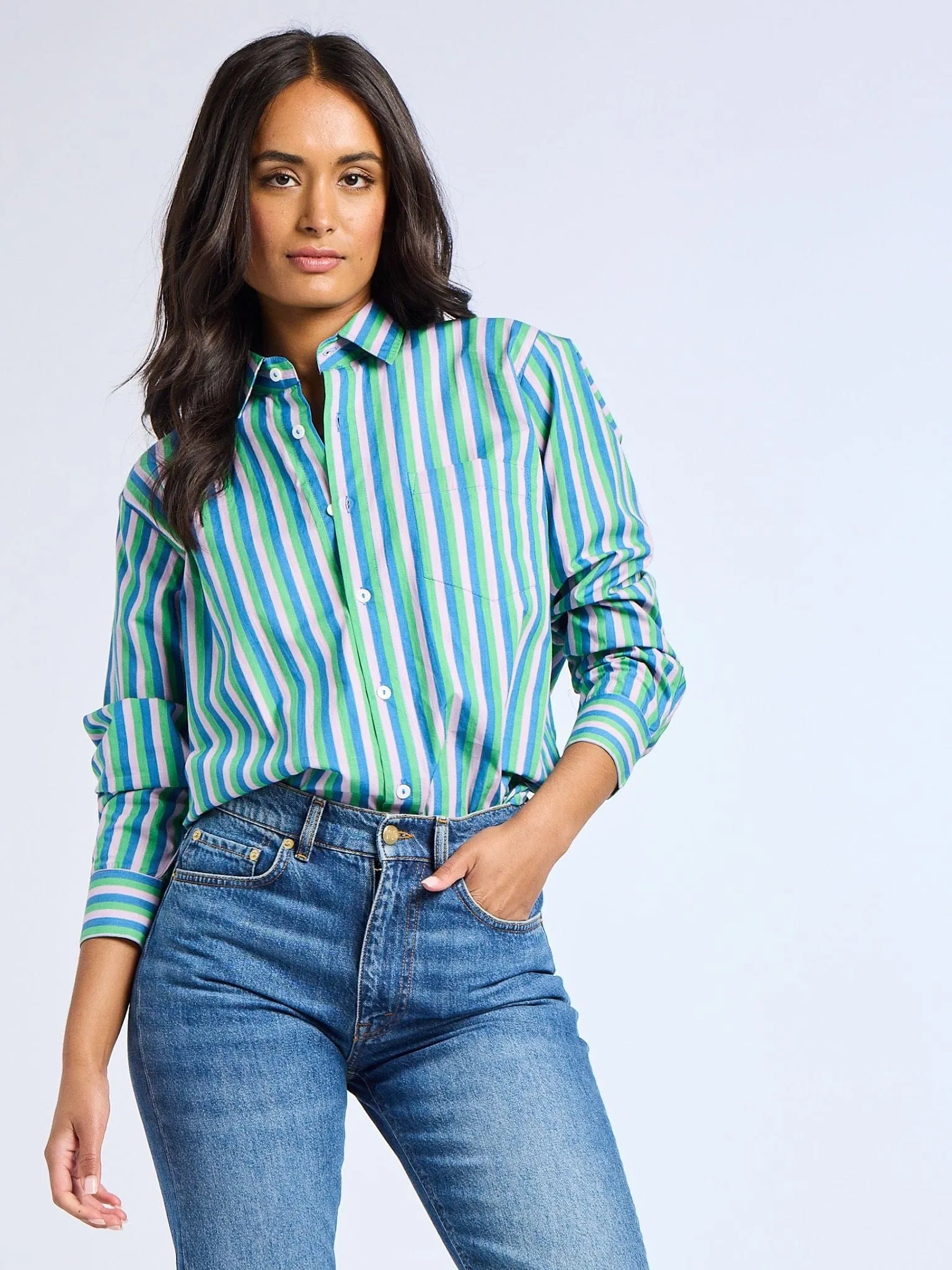 Sofia Top in Printemps Stripe