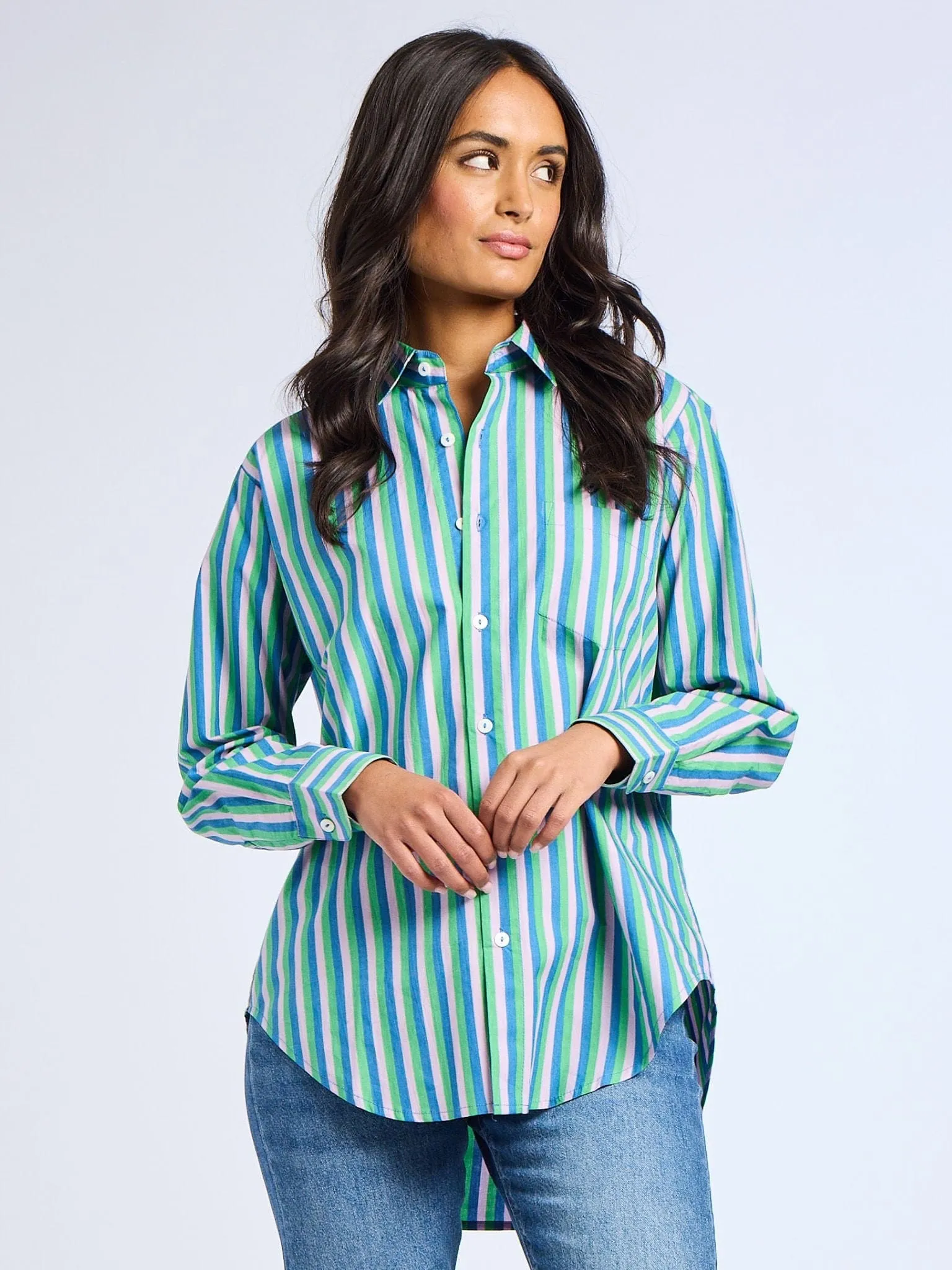 Sofia Top in Printemps Stripe