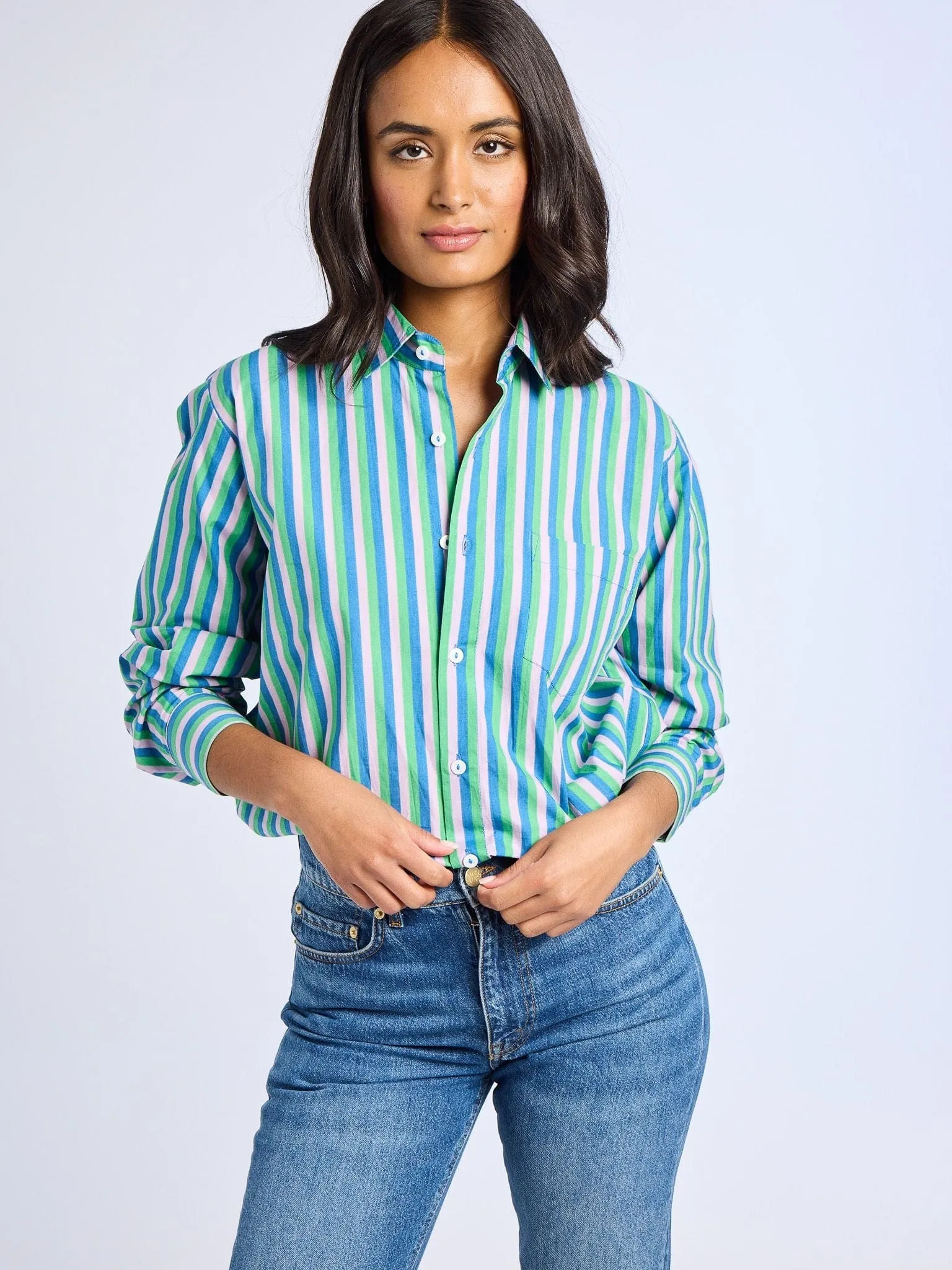 Sofia Top in Printemps Stripe