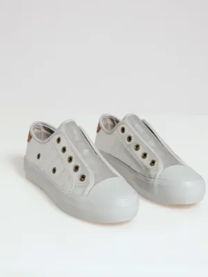 Soft Forest Slip On Metallic Sneaker - Silver