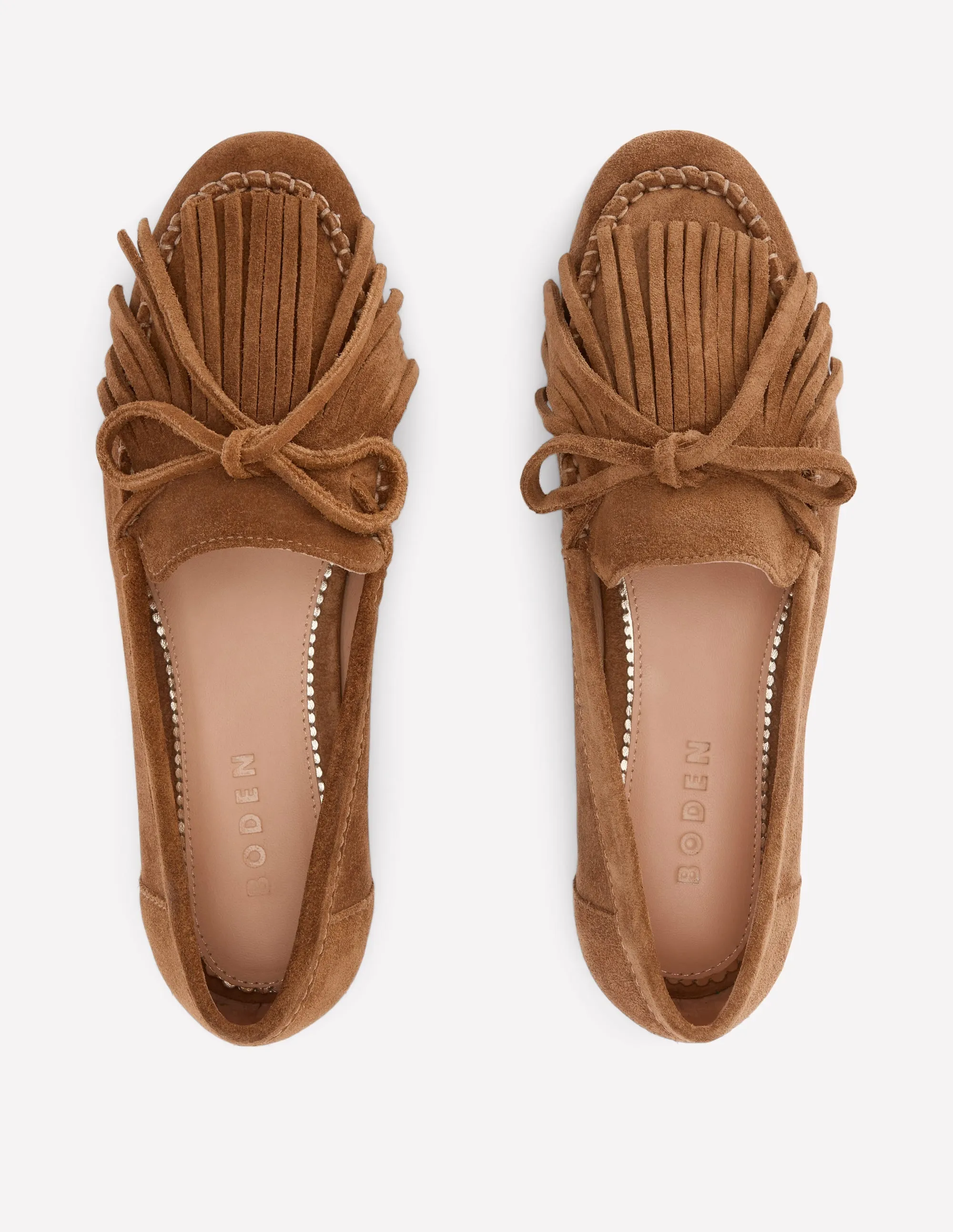 Soft Tassel Deck Shoes-Tan