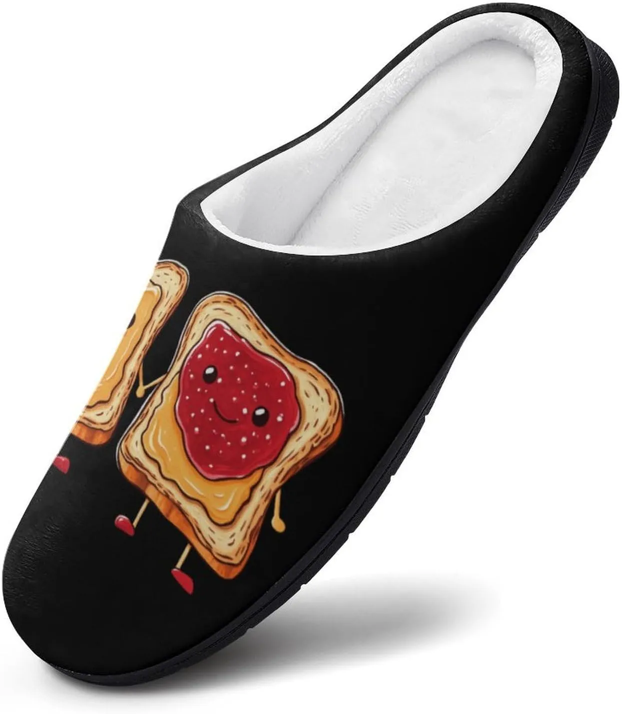 Spread Peanut Butter & Jelly Women's Cotton Slippers Comfort Closed Toe Slip On House Shoes Indoor