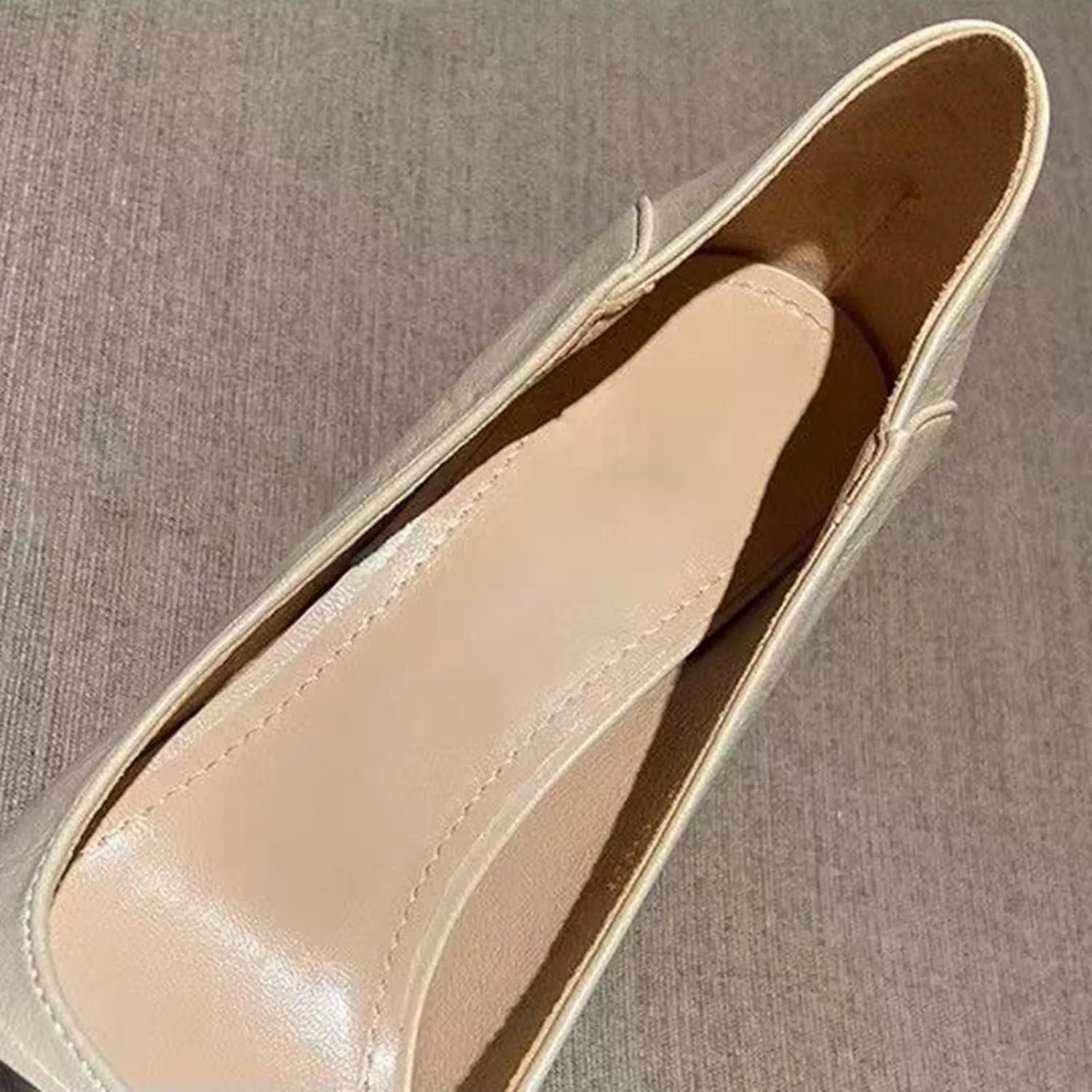 Spring and Summer Pointed Toe French Fashion Thin Mid Heel Lightweight Shoes Sandal Wedges Size 6