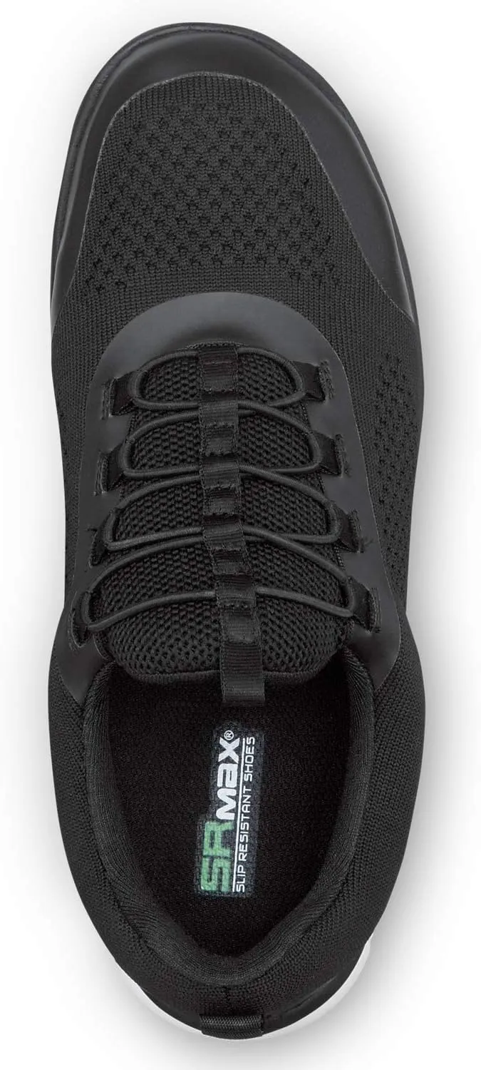 SR Max Anniston, Women's, Black, Slip On Athletic Style Slip Resistant, EH, Soft Toe Work Shoe