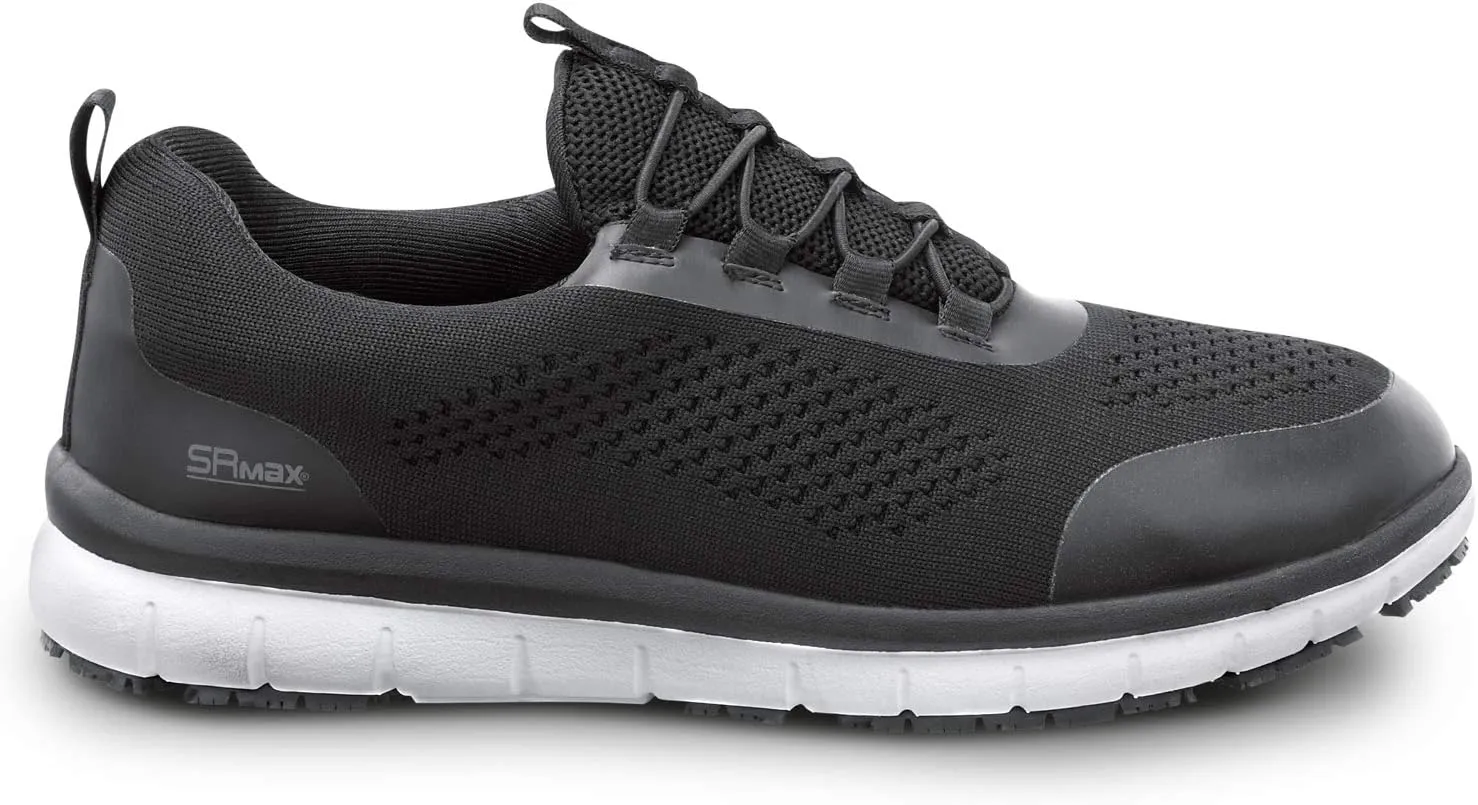 SR Max Anniston, Women's, Black, Slip On Athletic Style Slip Resistant, EH, Soft Toe Work Shoe