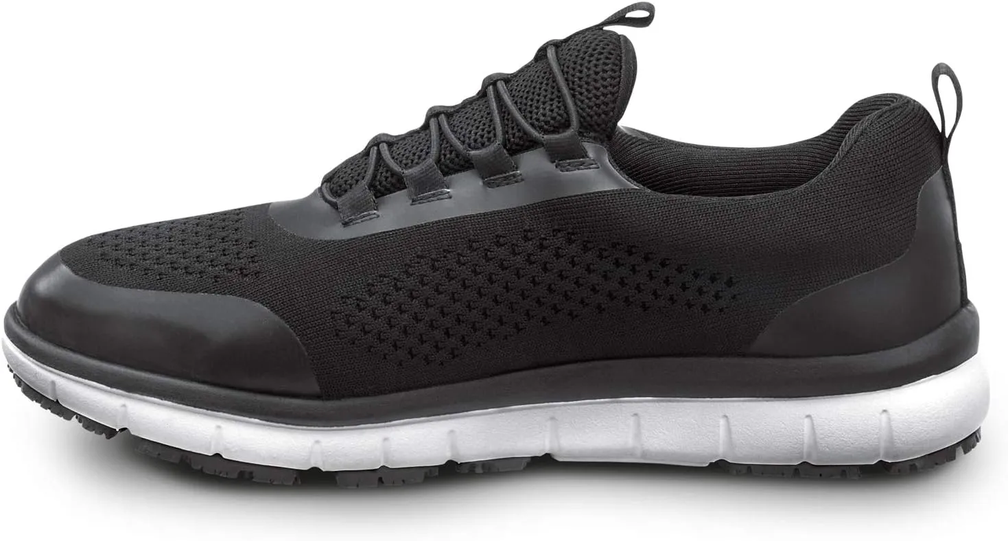 SR Max Anniston, Women's, Black, Slip On Athletic Style Slip Resistant, EH, Soft Toe Work Shoe