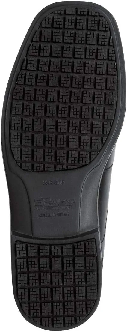 SR Max Brooklyn, Men's, Black, Twin Gore Dress Style Soft Toe Slip Resistant Work Shoe