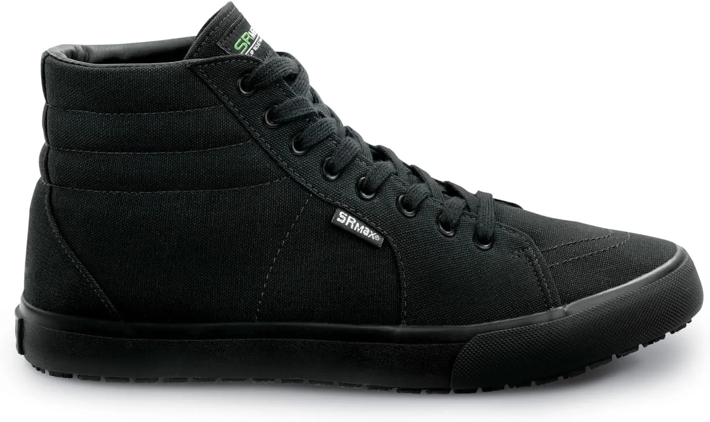 SR Max L.A., Women's, Black, High Top Athletic Style, MaxTrax Slip Resistant, Soft Toe Work Shoe
