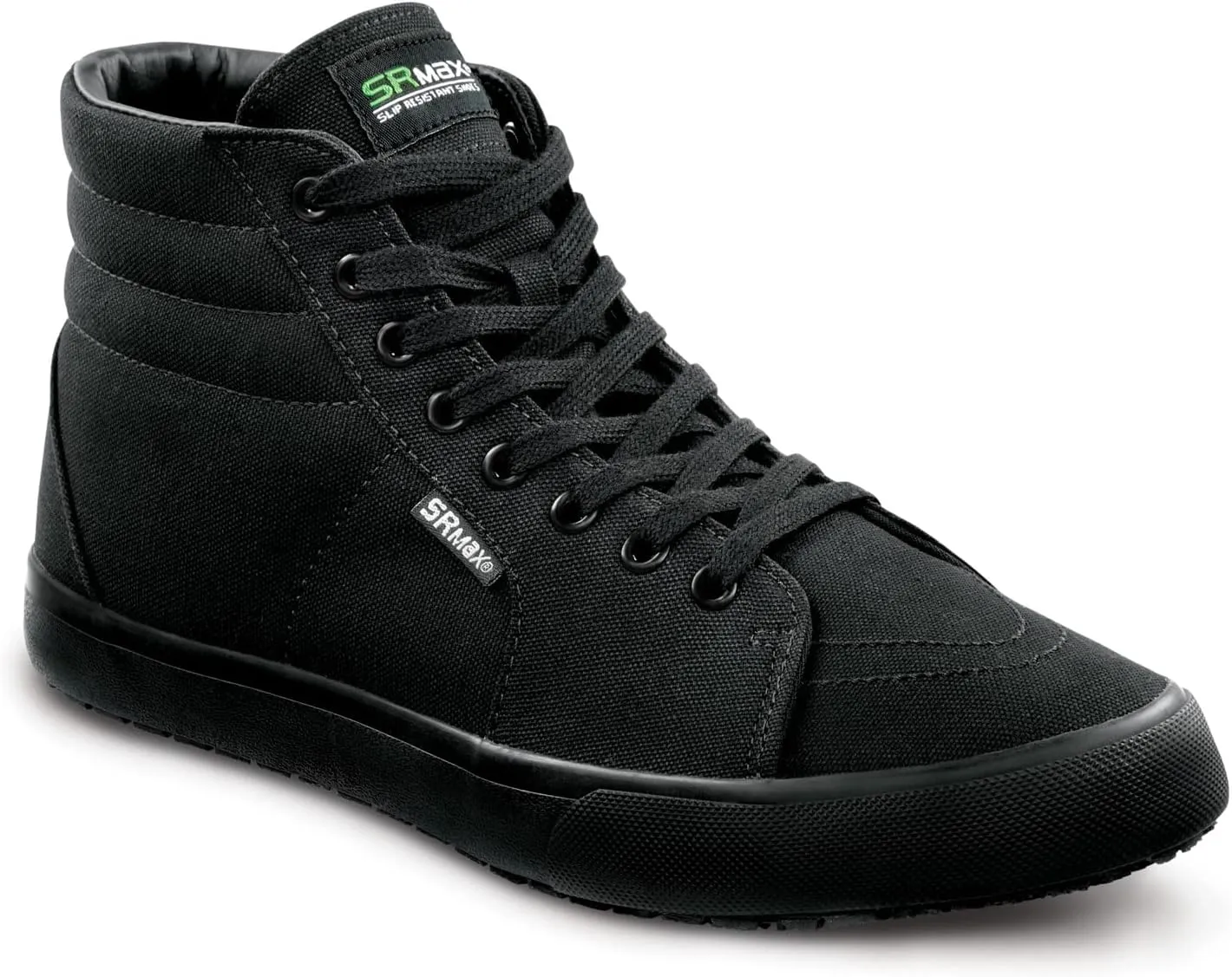 SR Max L.A., Women's, Black, High Top Athletic Style, MaxTrax Slip Resistant, Soft Toe Work Shoe