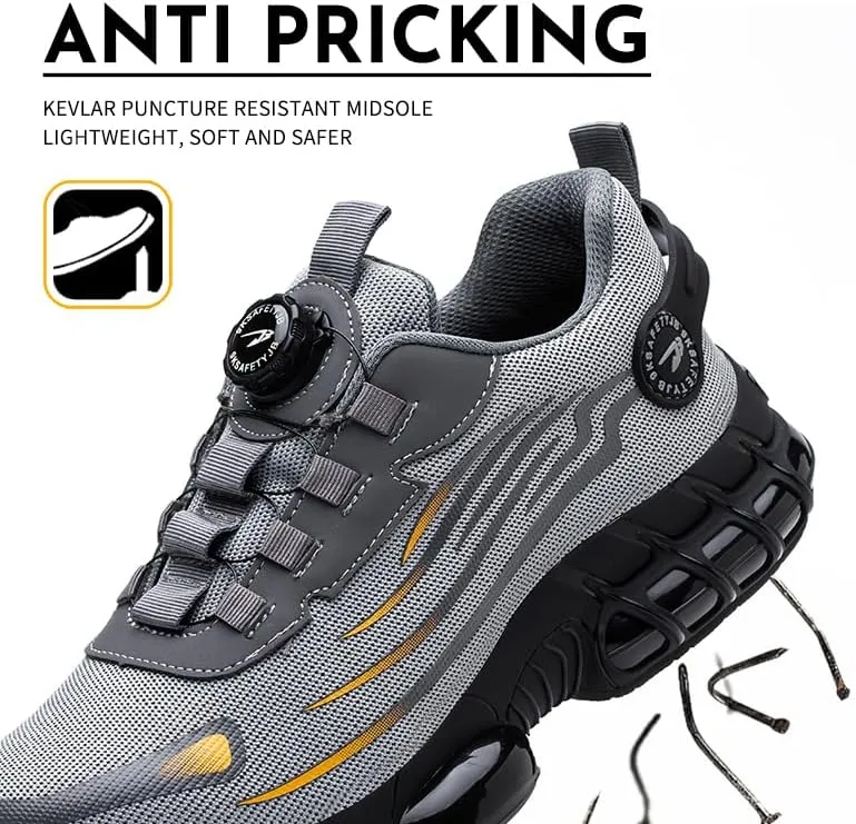 Steeel Toe Work Shoes for Men and Women Lightweight Comfortable Industrial & Construction Safety Shoes