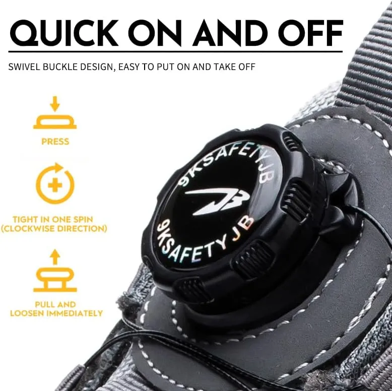 Steeel Toe Work Shoes for Men and Women Lightweight Comfortable Industrial & Construction Safety Shoes