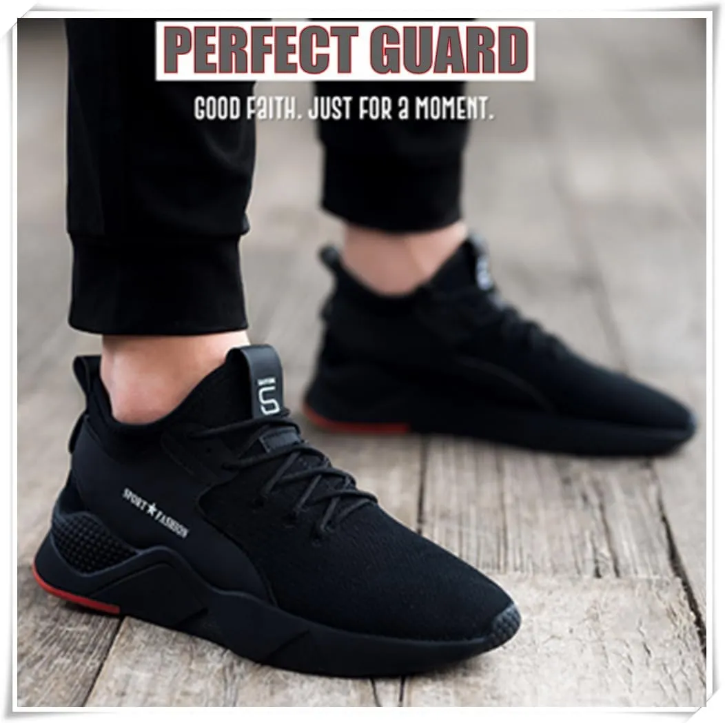 Steel Toe Safety Shoes for Men Women Work Sneakers Breathable Lightweight Industrial & Construction Shoe