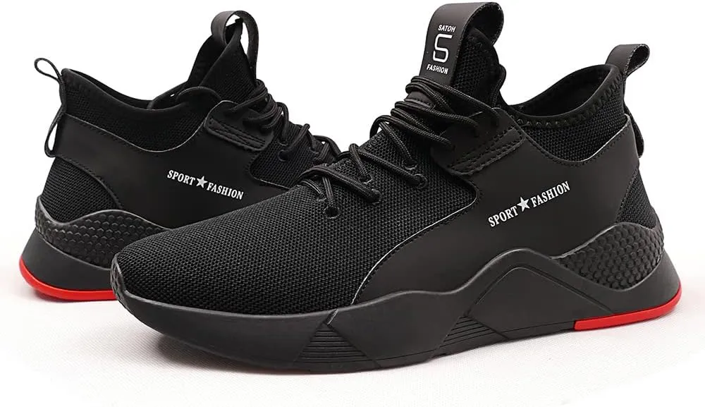 Steel Toe Safety Shoes for Men Women Work Sneakers Breathable Lightweight Industrial & Construction Shoe