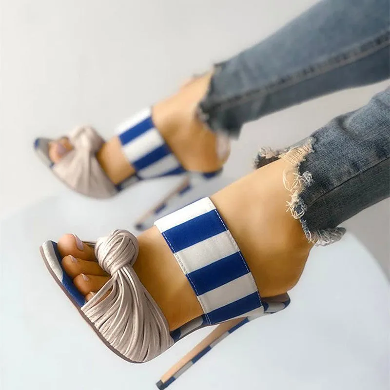 Stiletto Pumps Cross Strappy Sandals
