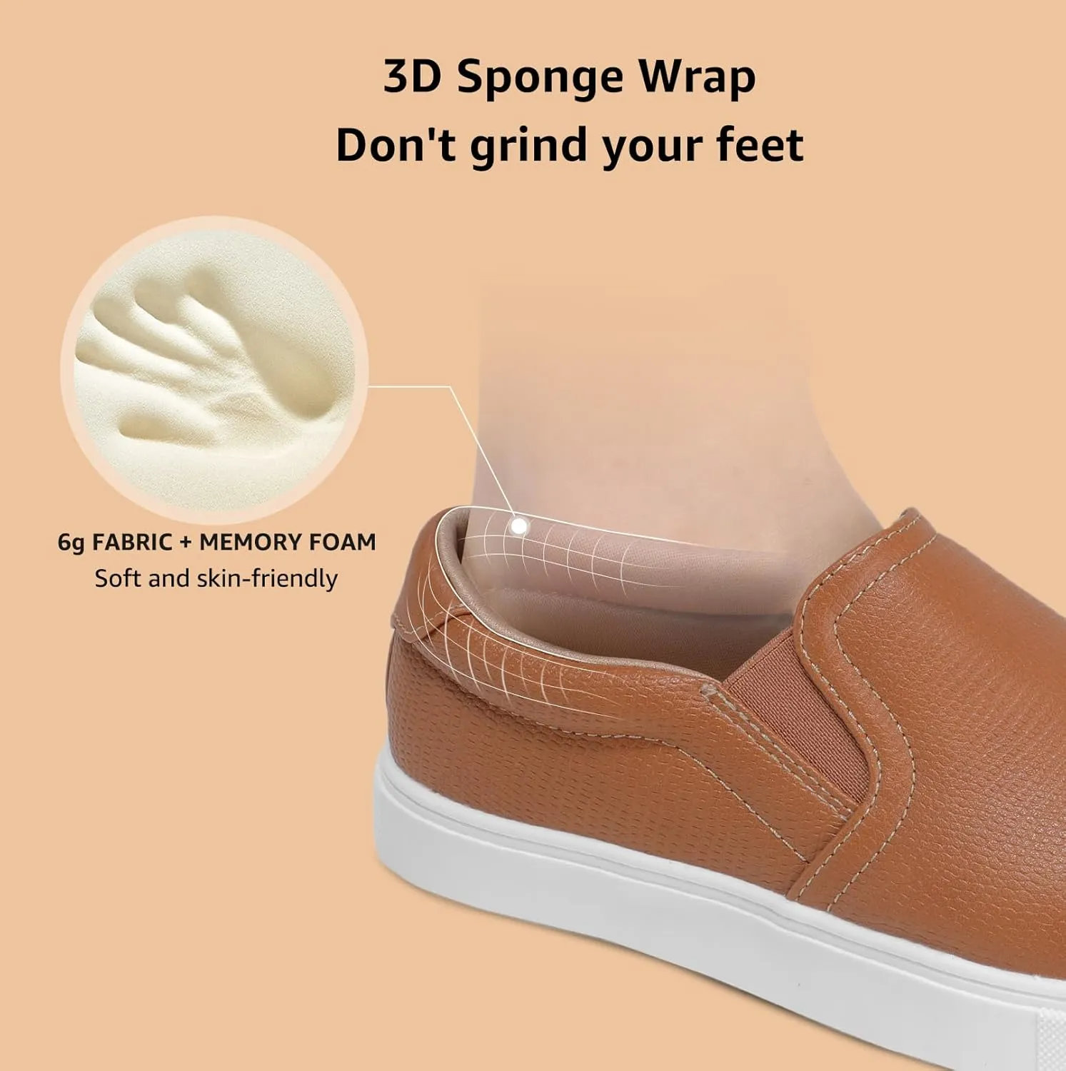 STQ Slip On Shoes for Women Comfort Fall Loafers Soft Business Casual Sneakers