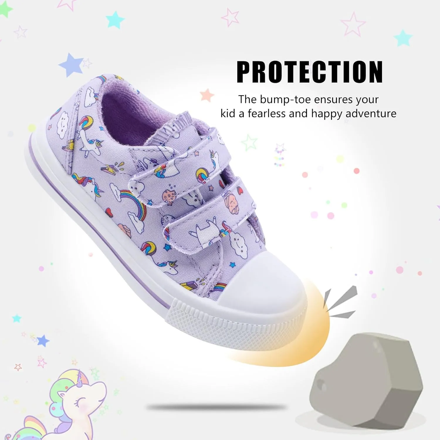 STQ Toddler Shoes Boys & Girls Canvas Kids Slip On Shoes